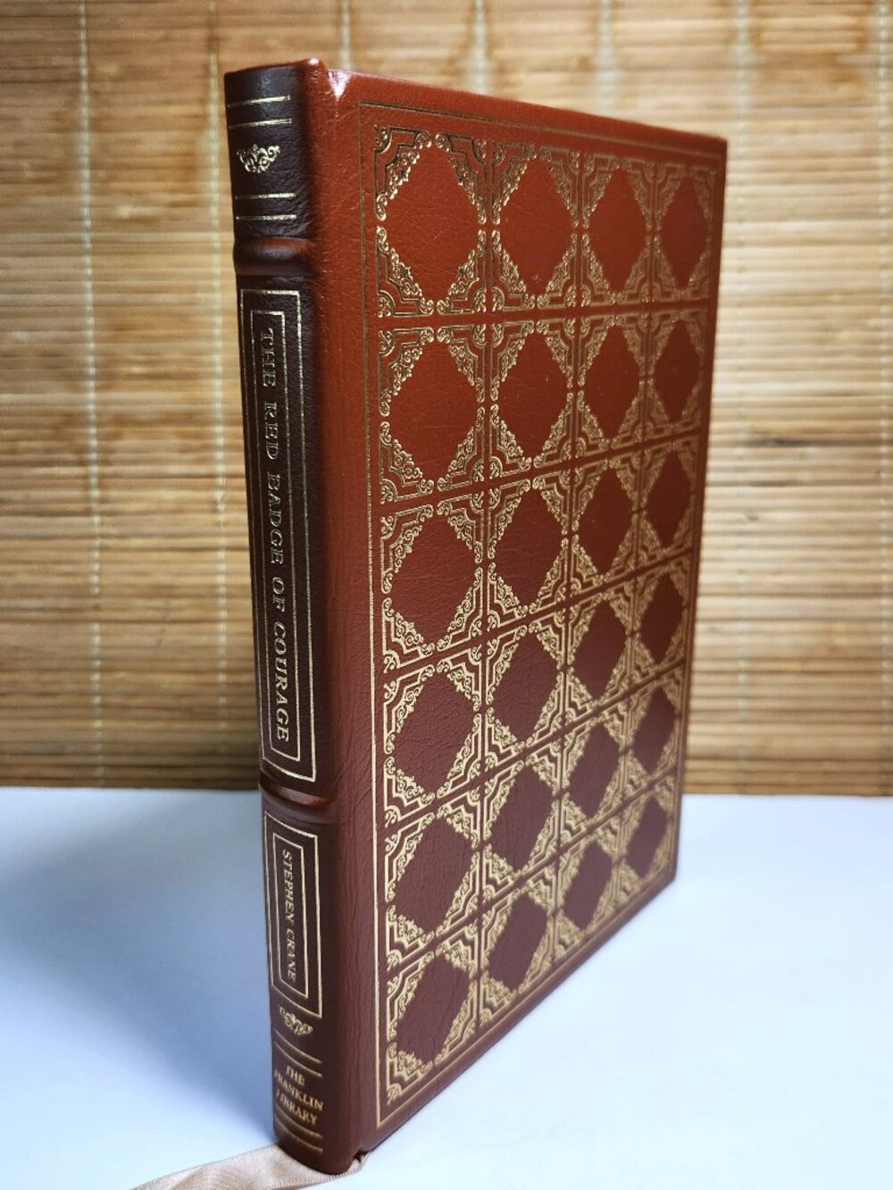 Red Badge of Courage Stephen Crane Franklin Library Full Leather Gilt Edges 1980